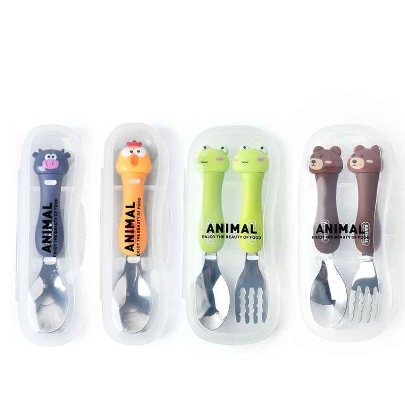 š§Adorable Animal Cutlery Set ā Make Mealtimes Fun & Easy for Little Ones! - ThiGui