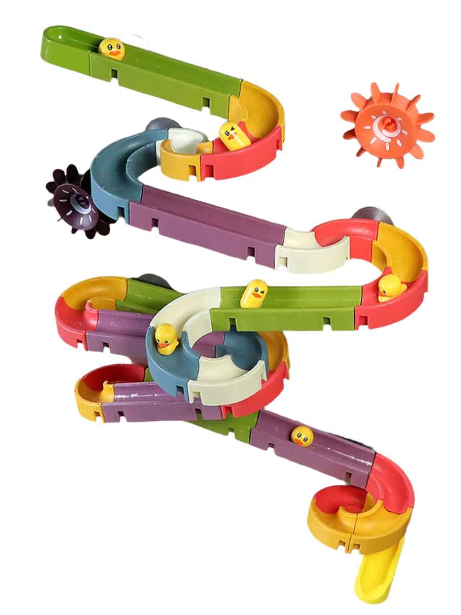 🌈 Duck Slide Bath Toy – Rainbow Water Play for Splashy Fun! 🛁🦆 - ThiGui