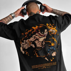 One Piece Classic Anime Tee π΄ββ οΈπ₯ Summer Crew Neck T-Shirt - ThiGui