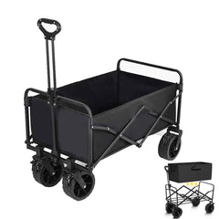 🛒 Pack, Pull & Go! – Heavy-Duty Folding Wagon for Family Adventures 🚗🏖️ - ThiGui