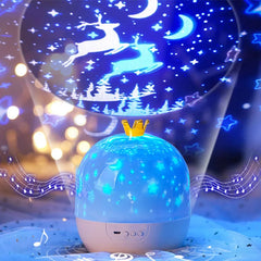 🌌✨ Starry Ocean Projector Night Light – A Magical Glow for Sweet Dreams 🌙🛏️ - ThiGui