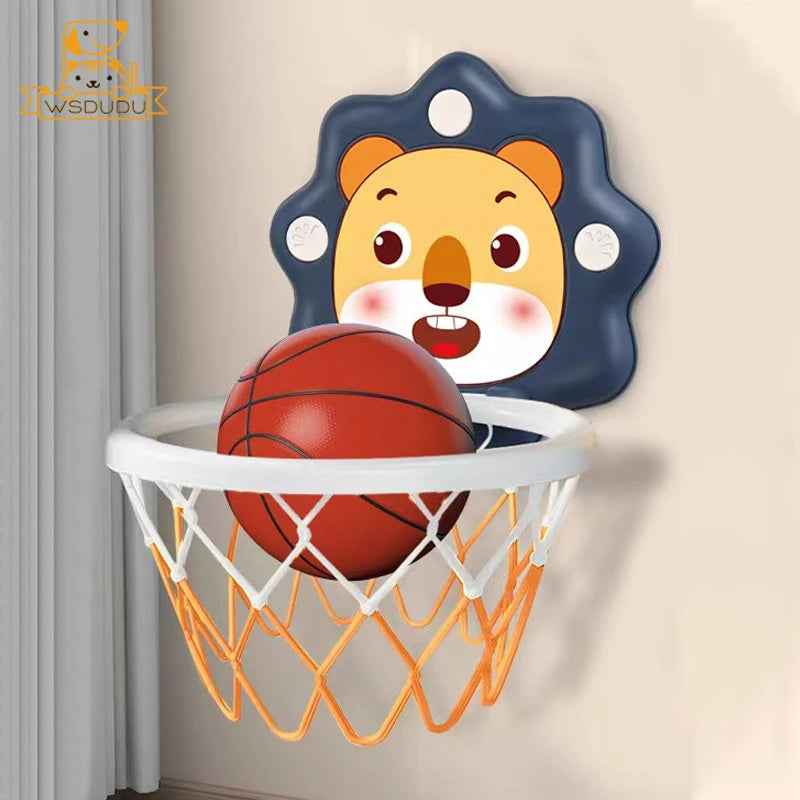 🏀 Stick & Dunk Basketball Set – Indoor Hoop Fun Without the Screws! 🧒💥 - ThiGui