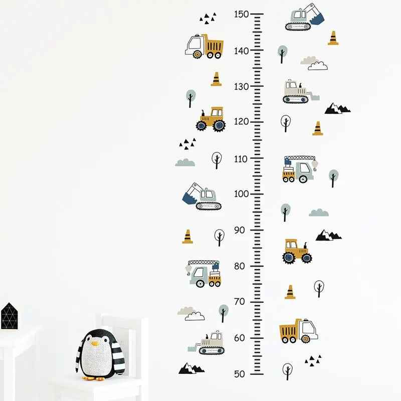 Adorable Car-Themed Height Chart – Watch Your Little One Grow with Big Smiles! - ThiGui