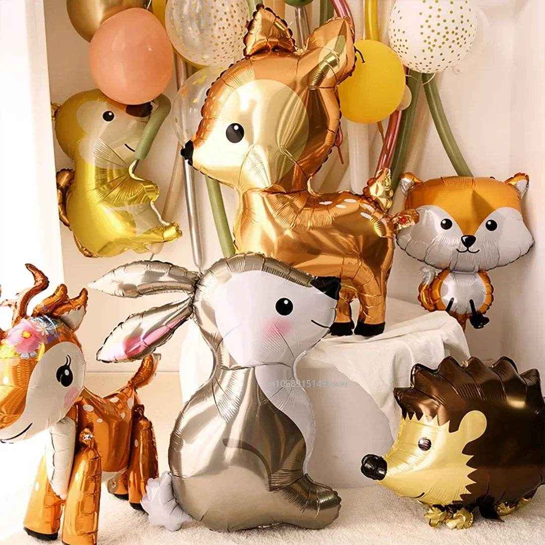 🐿️Whimsical Forest Friends Balloons – Add Woodland Magic to Your Boy’s Party! - ThiGui