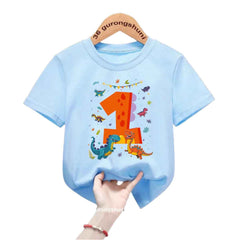 🎉Birthday Dino T-Shirt for Boys – Fun Ages 1 to 9! - ThiGui