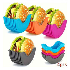 🌮4-Pack Burger Holders for Boys Who Love Big Bites Without the Mess - ThiGui