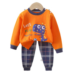 🐻 Cute Bear Pajama Set – Snuggly Autumn Sleepwear for Your Little Cub! 🌙🧒 - ThiGui