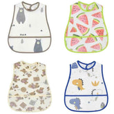 🍼Super Cute Waterproof Cartoon Bibs – Mealtime Magic for Messy Little Explorers! - ThiGui
