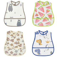 🍼Super Cute Waterproof Cartoon Bibs – Mealtime Magic for Messy Little Explorers! - ThiGui