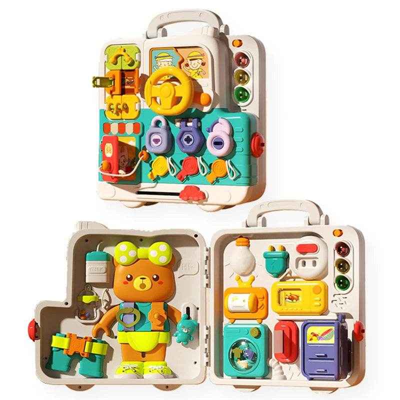🎁Little Explorer’s Light-Up Busy Board – Switch, Learn & Play Anywhere! - ThiGui