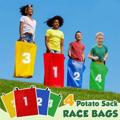 🏃♂️🐾 4-Piece Kangaroo Sack Race Set – Jump, Laugh & Compete Together! 🎉 - ThiGui