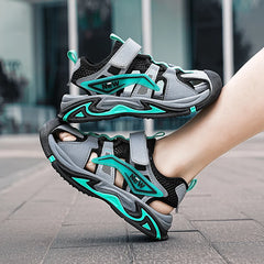 1.1 👟🌊 All-Terrain Adventure Sandals for Boys – Beach to Playground Ready! 🏖️🚀 - ThiGui