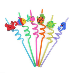 🐳 Sip, Smile & Splash – Reusable Ocean Animal Straws That Make Every Drink a Party! - ThiGui