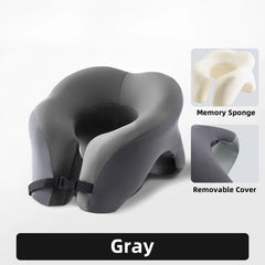 💤 Comfy U-Shaped Travel Pillow – Perfect for Planes, Cars, and Nap Time! 🚗 - ThiGui