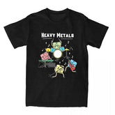 Heavy Metals Rock Chemistry Tee 🤘🧪 Oversized Vintage Streetwear T-Shirt - ThiGui