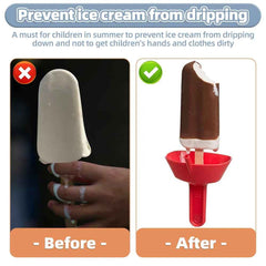 🌞 No-Mess Popsicle Holder with Straw – Summer’s Best Friend for Sticky-Free Fun! 🍦 - ThiGui