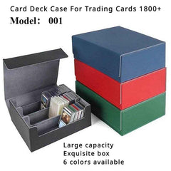 📚Deluxe Card Keeper: PU Leather Storage Box with Magnetic Lid for Trading Cards - ThiGui