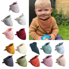🍼Stylish & Soft! 5-Pack Baby Boy Bandana Bibs for Dribbles, Feeds & Cuddles - ThiGui