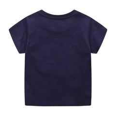 ✈️ High-Flying Style! Embroidered Aircraft Tee for Little Adventurers ☁️ - ThiGui