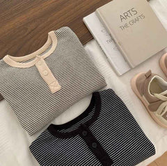 π Autumn Essential! Soft Striped Long Sleeve Tee for Stylish Little Ones π¦π§π - ThiGui