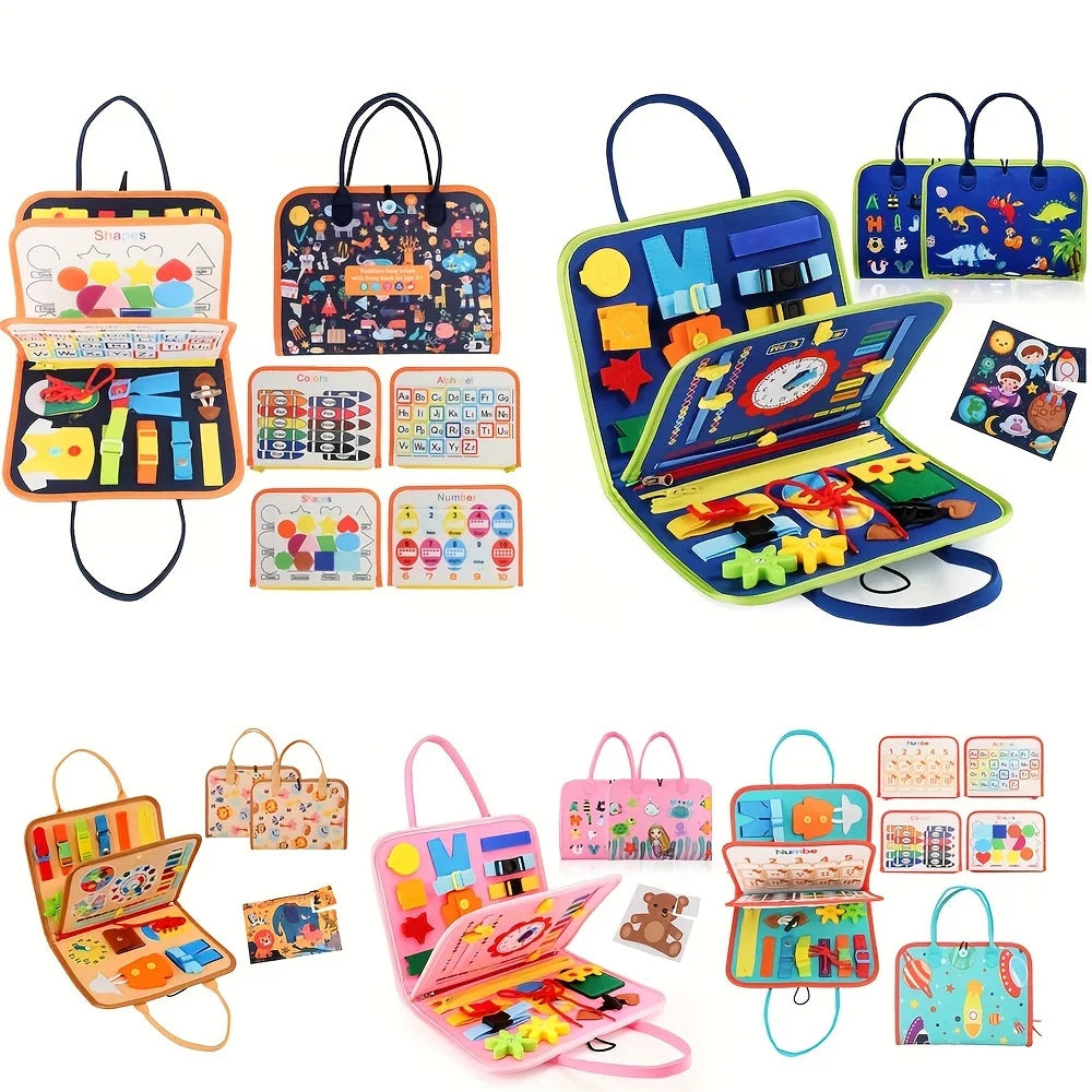 🎒🧩 Montessori Busy Board – Hands-On Fun for Curious Little Learners! 🧠🚪 - ThiGui