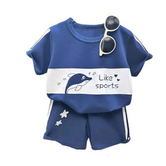 🩳Striped Summer Charm – Comfy Short Sleeve Set for Stylish Little Movers! - ThiGui