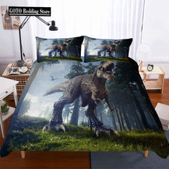 🦖Jurassic Dreams! 3D Dinosaur Bone Bedding Set for Budding Paleontologists - ThiGui