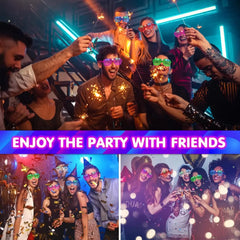 💡 Neon LED Party Glasses 😍 | Glow-in-the-Dark Fun for Birthdays, Festivals & Crazy Nights! 🥳 - ThiGui