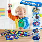 🧠 Montessori Busy Board – Life Skills Fun for Toddlers & Kids! 👶🎒 - ThiGui
