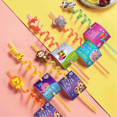 🦁 Sip & Roar – Jungle Animal Party Straws for Wild Fun at Every Sip! - ThiGui