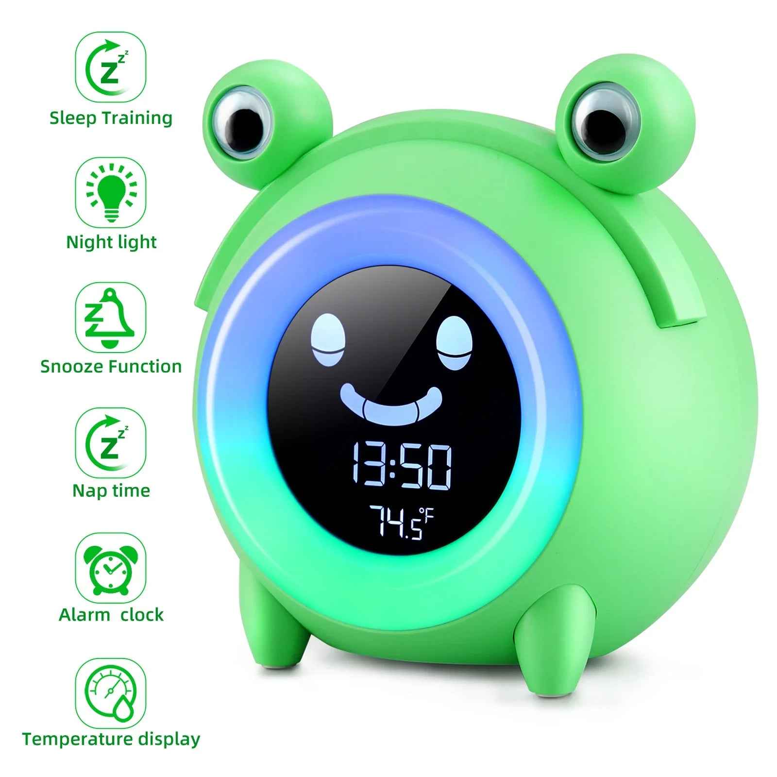 ⏰ Wake Up Happy – Animal Alarm Clock & Sleep Trainer for Kids! 🐻🌈 - ThiGui