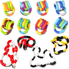 🌀 3x Tangle Fidget Toys – Twist, Play & Focus! 🌈 - ThiGui
