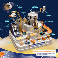 🚀🚗 Adventure Track Playset – Action-Packed Fun for Curious Kids! 🐒🛤️ - ThiGui