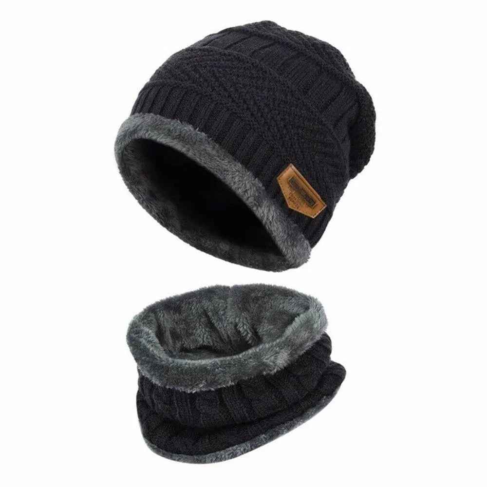 Winter Wonder Set! Ultra-Cozy Fleece Hat and Scarf Duo for Boys Who Love Outdoor Adventures - ThiGui