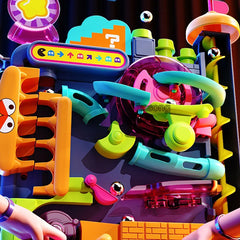 🧠🎢 Montessori Ball Track Adventure – Multi-Layer Rolling Fun for Growing Minds! 🔧👦 - ThiGui