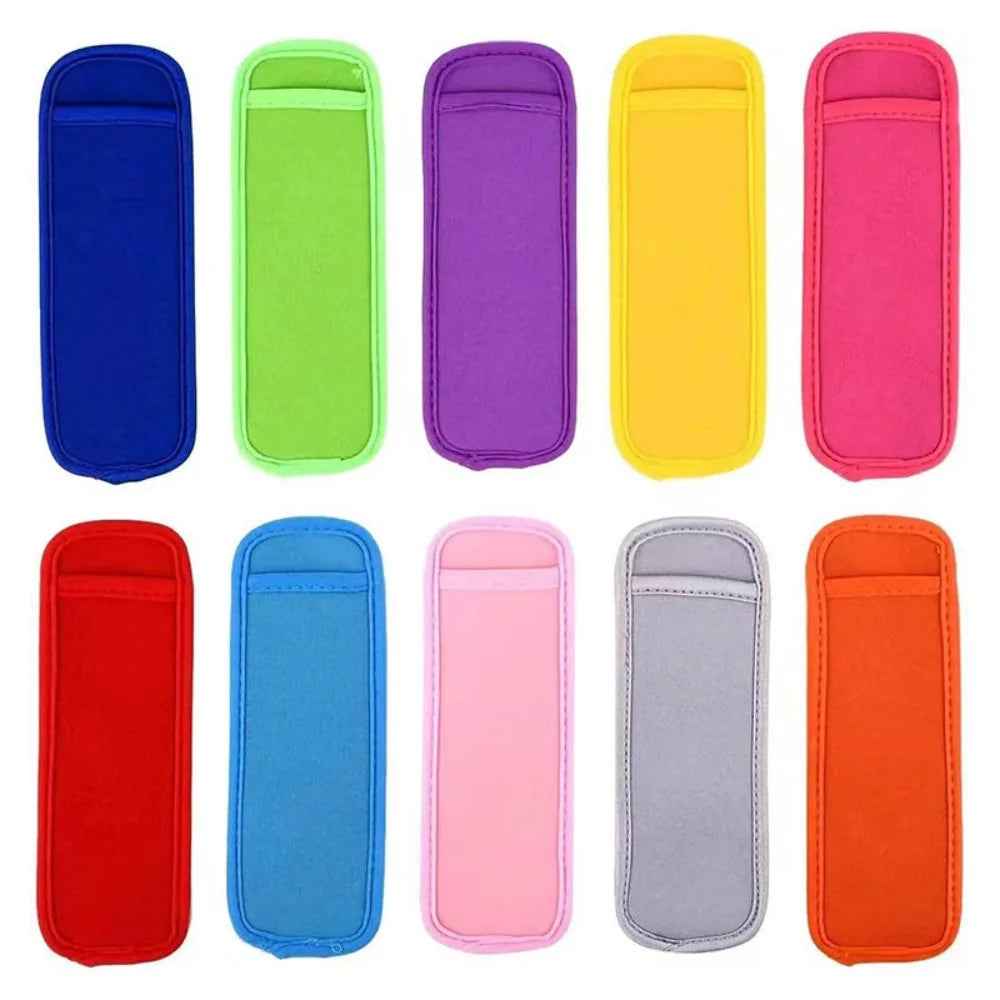 🧊No-Mess Ice Cream Fun: Soft reusable Popsicle Holders That Keep Little Hands Warm & Clean - ThiGui