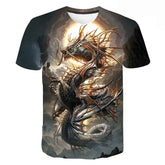 👕Roaring Style! 3D Dragon T-Shirt for Little Adventurers - ThiGui