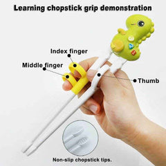 🥢 Dine Like a Dino – Chopstick Training Made Easy (and Fun!) for Little Hands - ThiGui