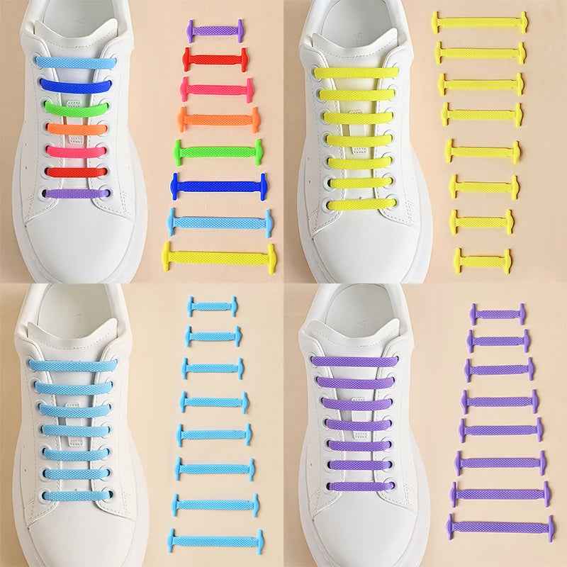 👟Colourful No-Tie Shoelaces – Stress-Free Shoes in a Snap! - ThiGui
