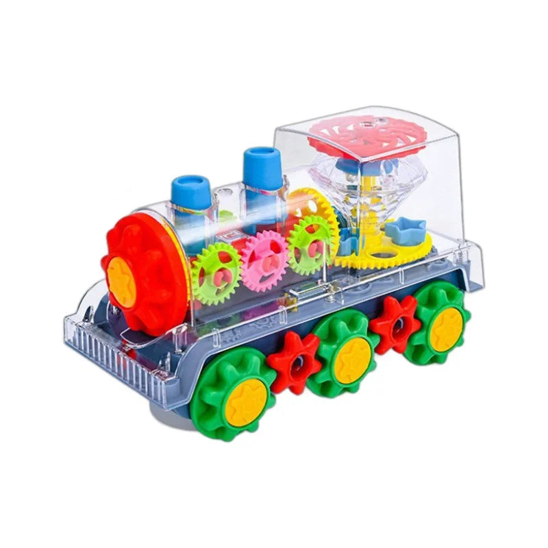 🚗💡 Light-Up Gear Car – Music, Motion & Magic for Little Motorheads! 🎶🔧 - ThiGui
