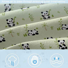 🐼 Sweet Panda Hugs for Sleepy Cubs – Matte Fitted Sheet - ThiGui