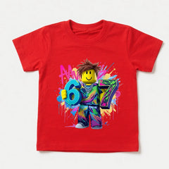 Roblox 67 Digital Print Kids Tee 🎮✨ Cool Cotton Graphic T-Shirt - ThiGui