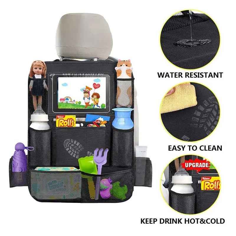 Road Trip Hero – Backseat Organizer with Tablet Holder for Tidy, Happy Car Rides! - ThiGui