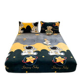 🛏️Snuggle-Ready! Ultra-Soft Velvet Fitted Sheet for Winter Nights - ThiGui