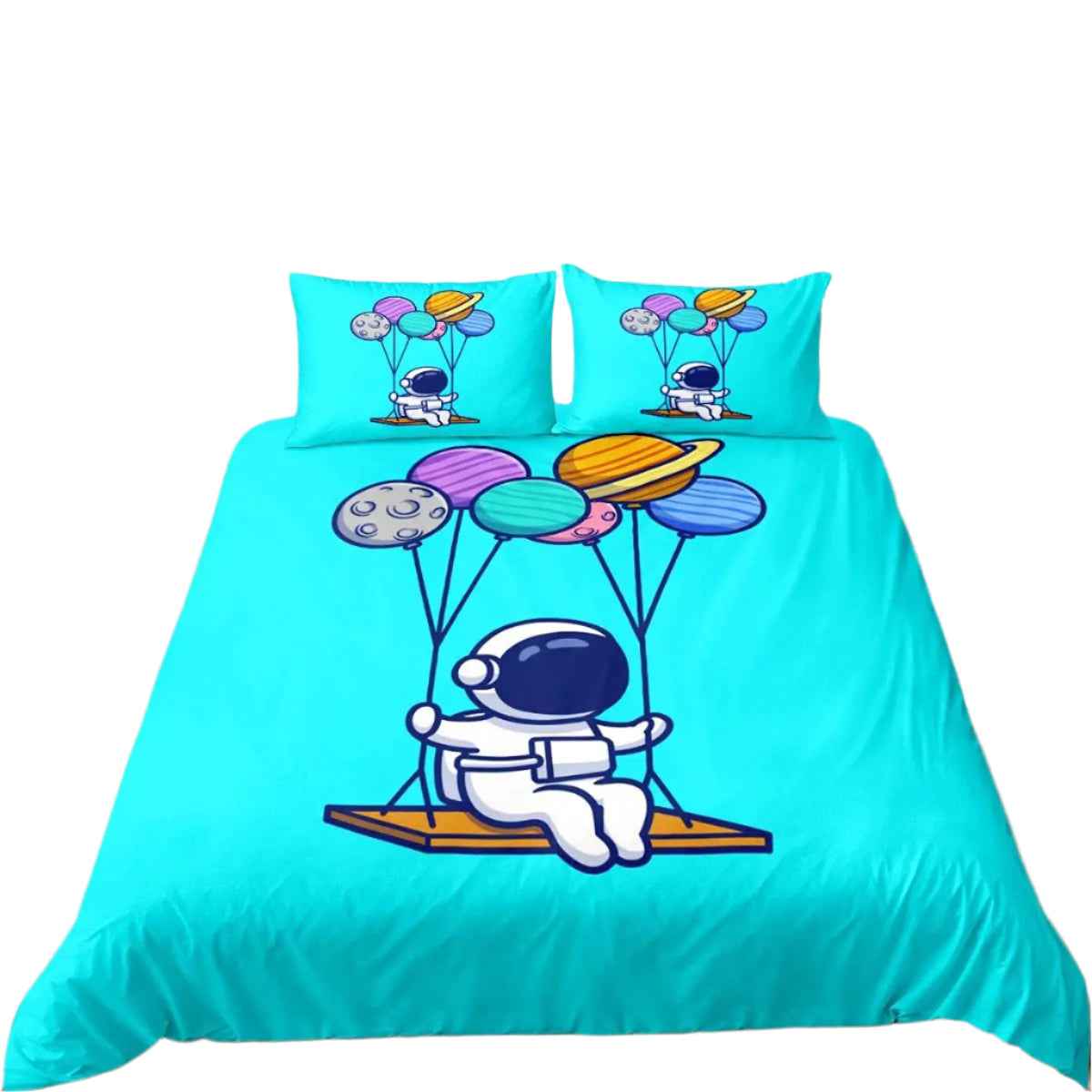 🚀Up, Up, and Asleep! Adorable Astronaut Bedding Set for Little Space Explorers - ThiGui