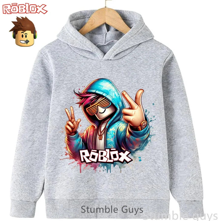 Roblox Autumn Kids Hoodie ๐ฎ๐ Trendy Game Graphic Sweatshirt - ThiGui