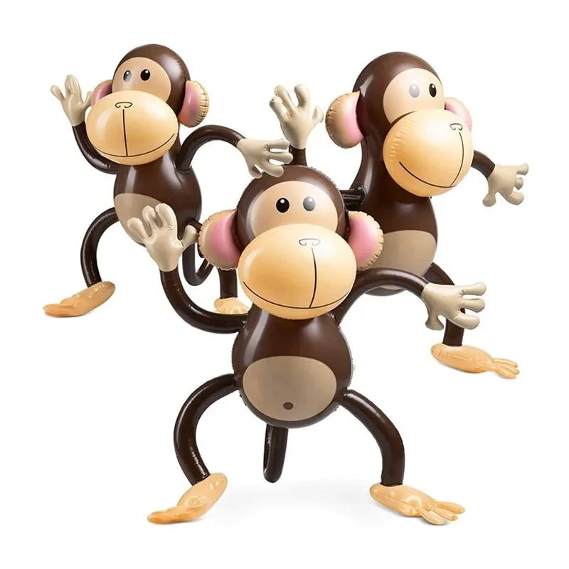 🎈 Inflatable Monkey Balloon 🐒 | Jungle-Fun Party Prop for Lively Birthdays 🍌🎊 - ThiGui