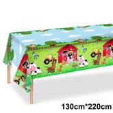 🐷Oink, Moo, Baa – Adorable Farm Animals Tablecloth for a Barnyard Bash! 🐮🐑 - ThiGui