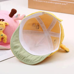 🦒 Cute Giraffe Sun Hat – Adorable Duckbill Cap for Baby Boys & Girls! ☀️🧢 - ThiGui