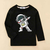 🚀 Out-of-This-World Style! Astronaut Long Sleeve Tee for Boys (3–14Y) 🌌🧒 - ThiGui